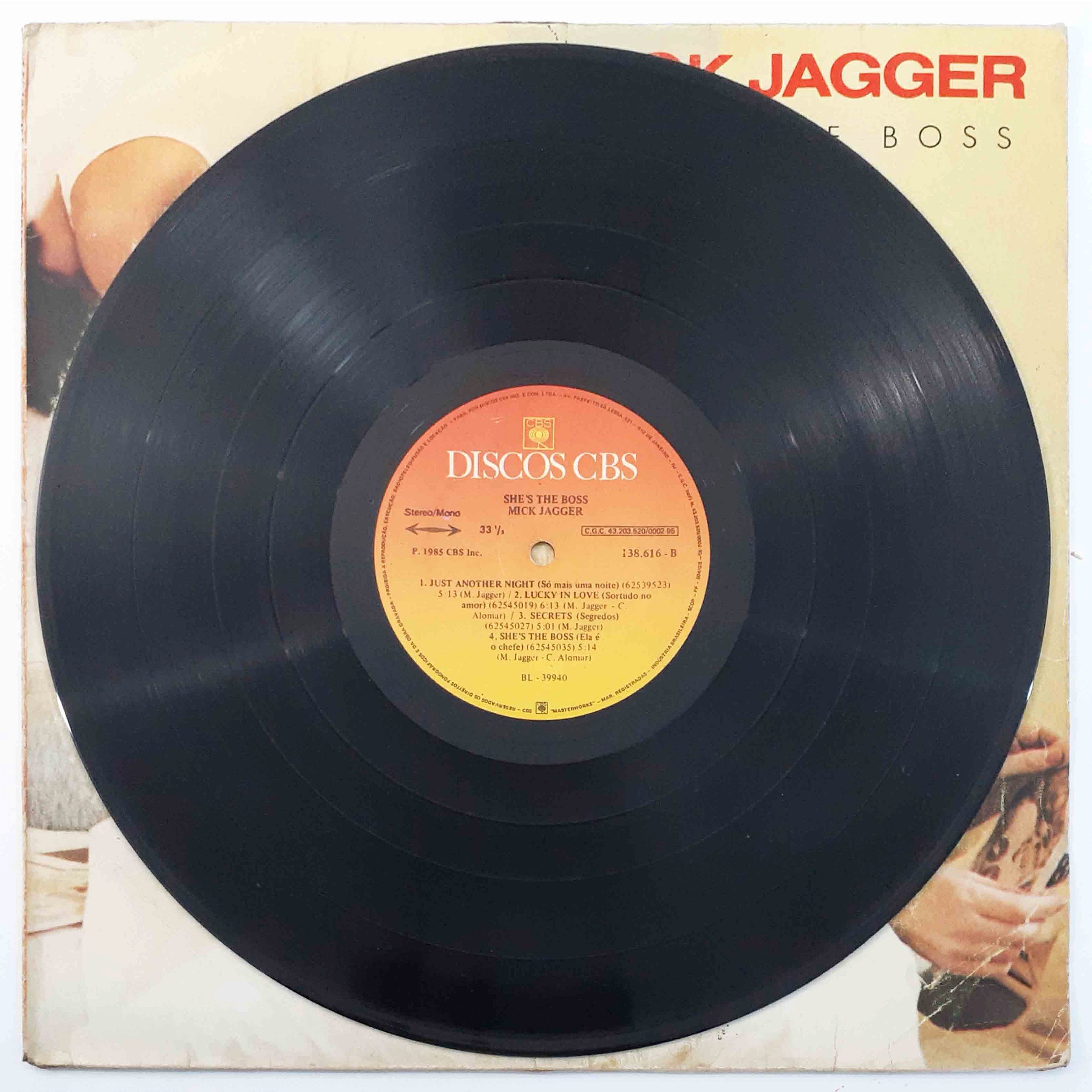 LP Mick Jagger - She's the Boss - Disco de Vinil 1985 - Hm - Sua loja ...