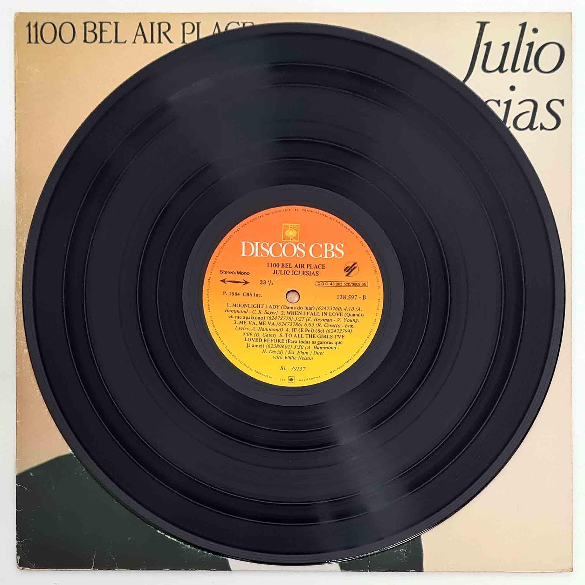 LP Julio Iglesias - 1100 Bel Air Place - Vinil 1984 - Hm - Sua loja de ...