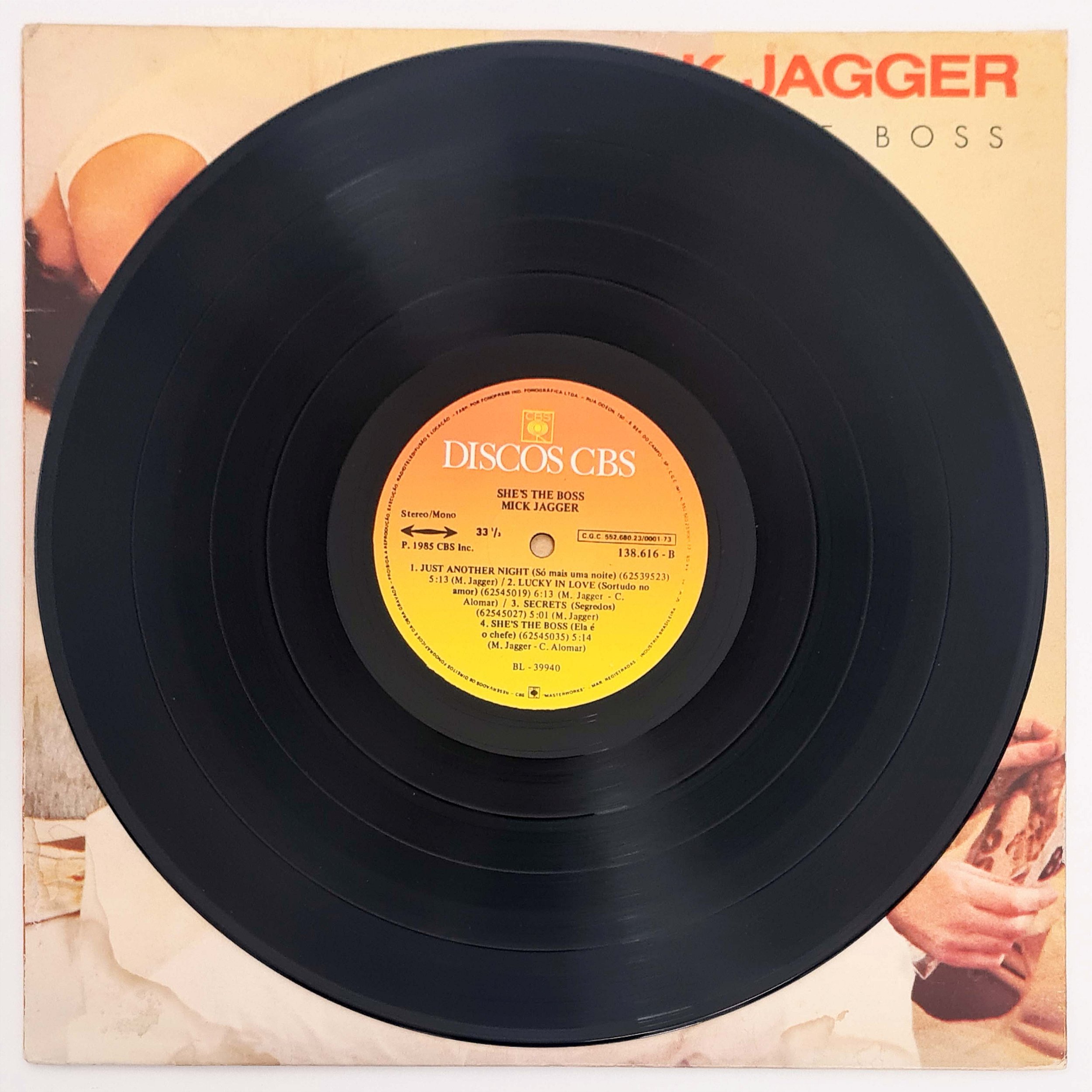 LP Mick Jagger She's the Boss Disco Vinil 1985 Encarte - Hm - Sua loja ...