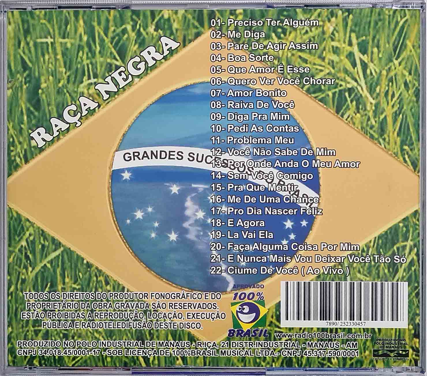 CD Raça Negra - Grandes Sucessos do Brasil Vol 2 - Novo - Hm - Sua loja ...