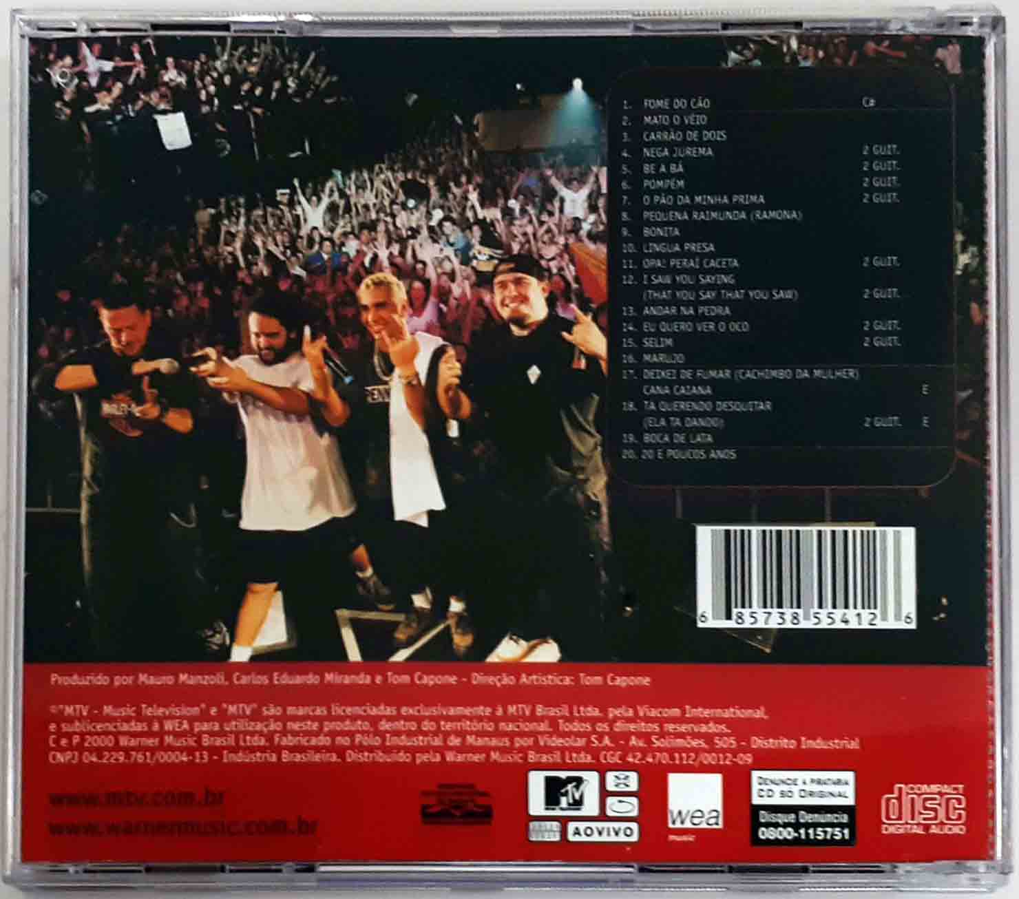 CD Raimundos - MTV Ao Vivo Volume 1 - 2000 - Hm - Sua loja de discos online