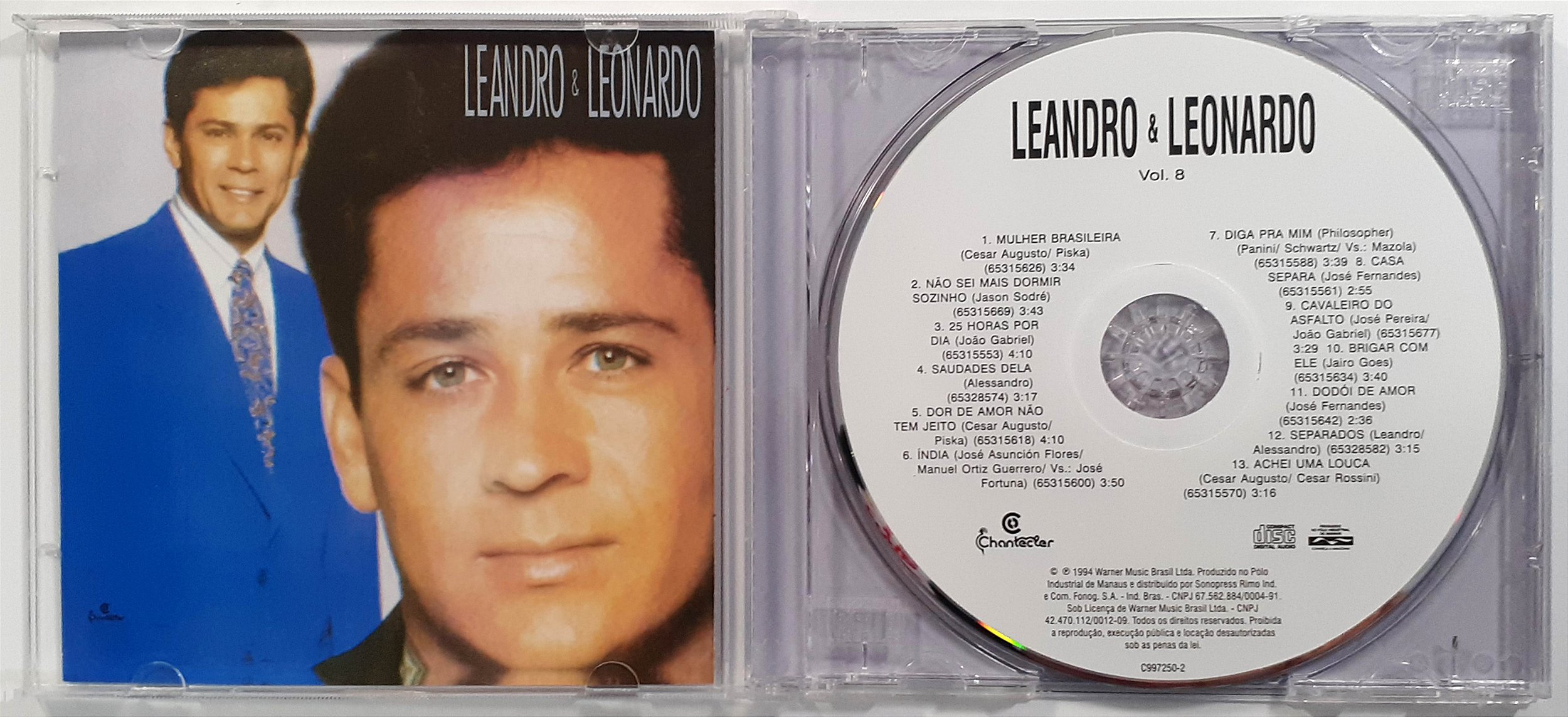 CD Leandro e Leonardo - Vol. 8 - Mulher Brasileira 1994 - Hm - Sua loja ...