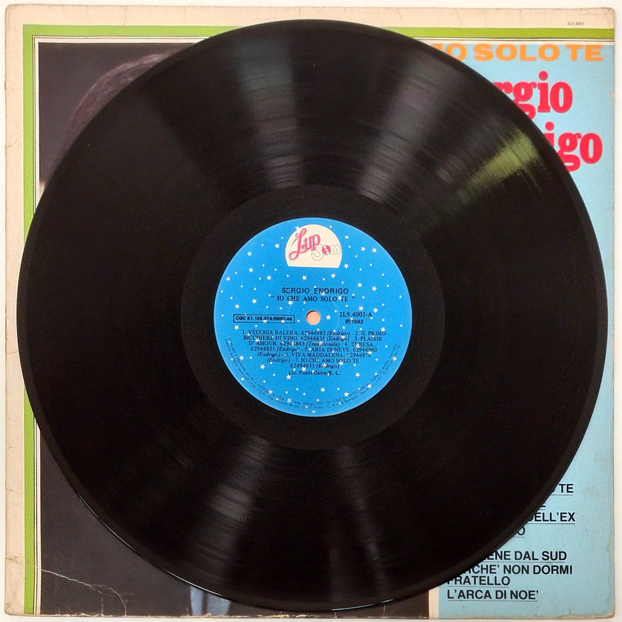LP Sergio Endrigo - Io Che Amo Solo Te Disco Vinil 1982 - Hm - Sua loja ...
