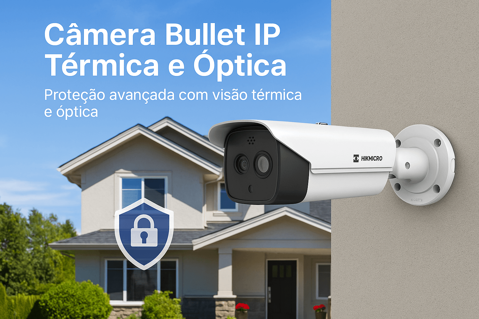 Câmera Bullet IP Térmica e Óptica Hikvision HM-TD2628-8/QA/BR