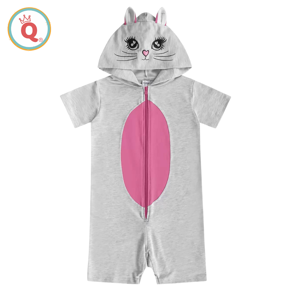 Macacão Pijama Kigurumi Infantil Bebê Baby Bichinho: Hamster