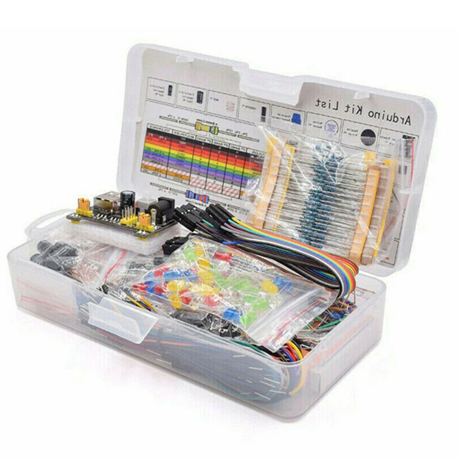 Kit Componentes Eletrônicos para Arduino UNO R3 – 830 Pontos + 300 ...