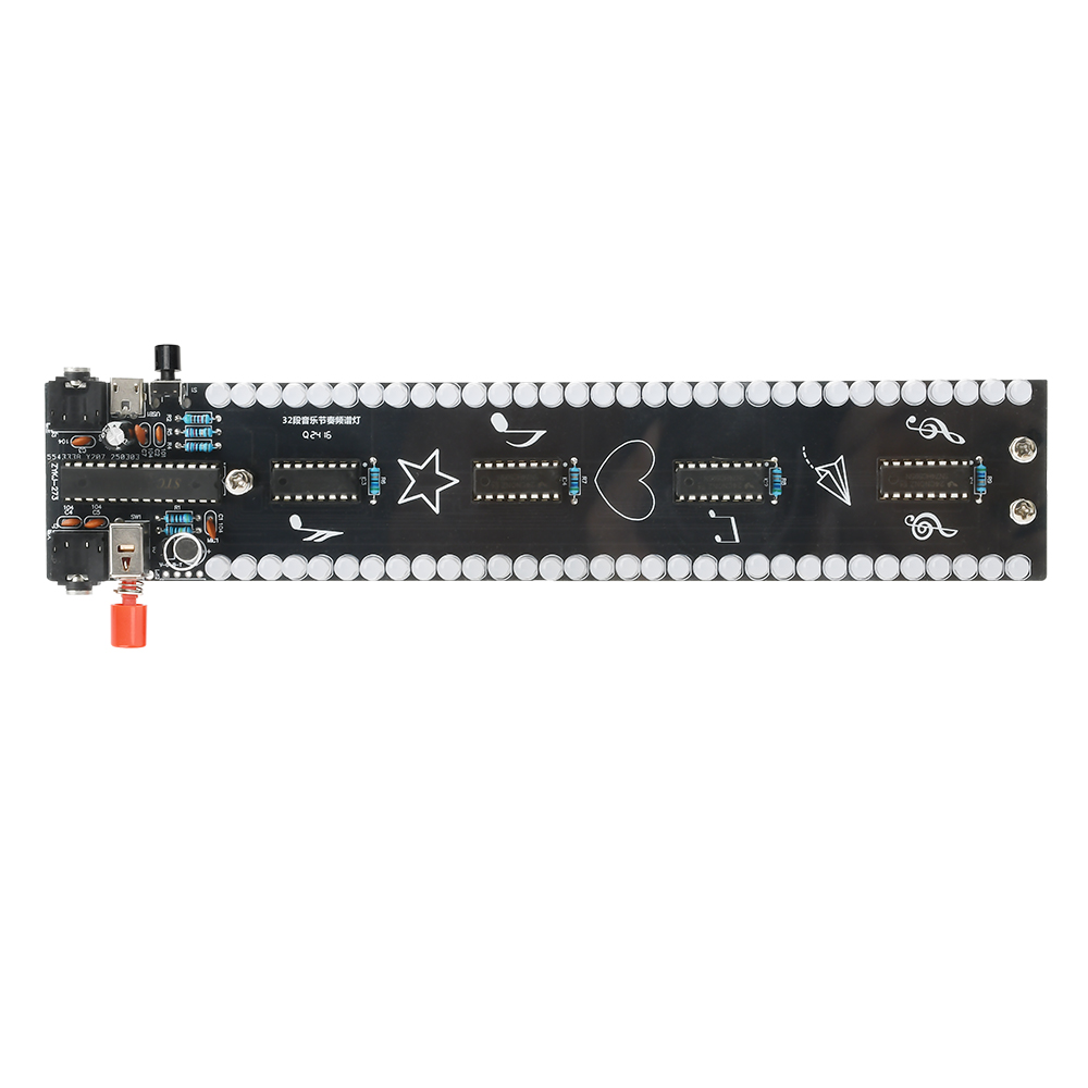 Módulo de Luz de Ritmo Musical 32 Segmentos – Kit Eletrônico DIY com ...