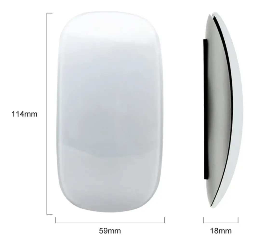 Mouse Bluetooth Sem Fio Recarregável Magic Touch Mac Windows - IGBT ...