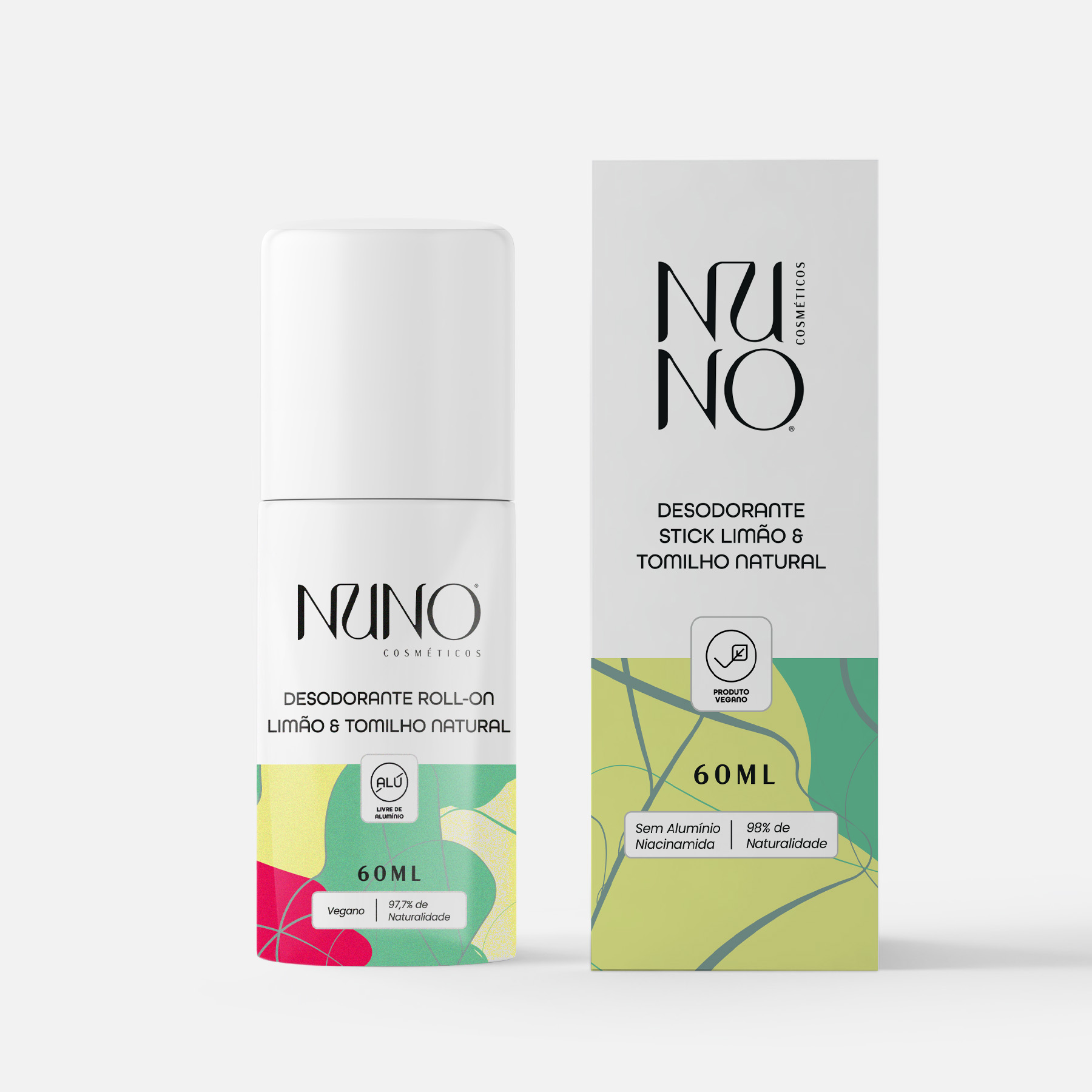 Desodorante Stick Natural - Limão & Tomilho - Nuno Cosméticos