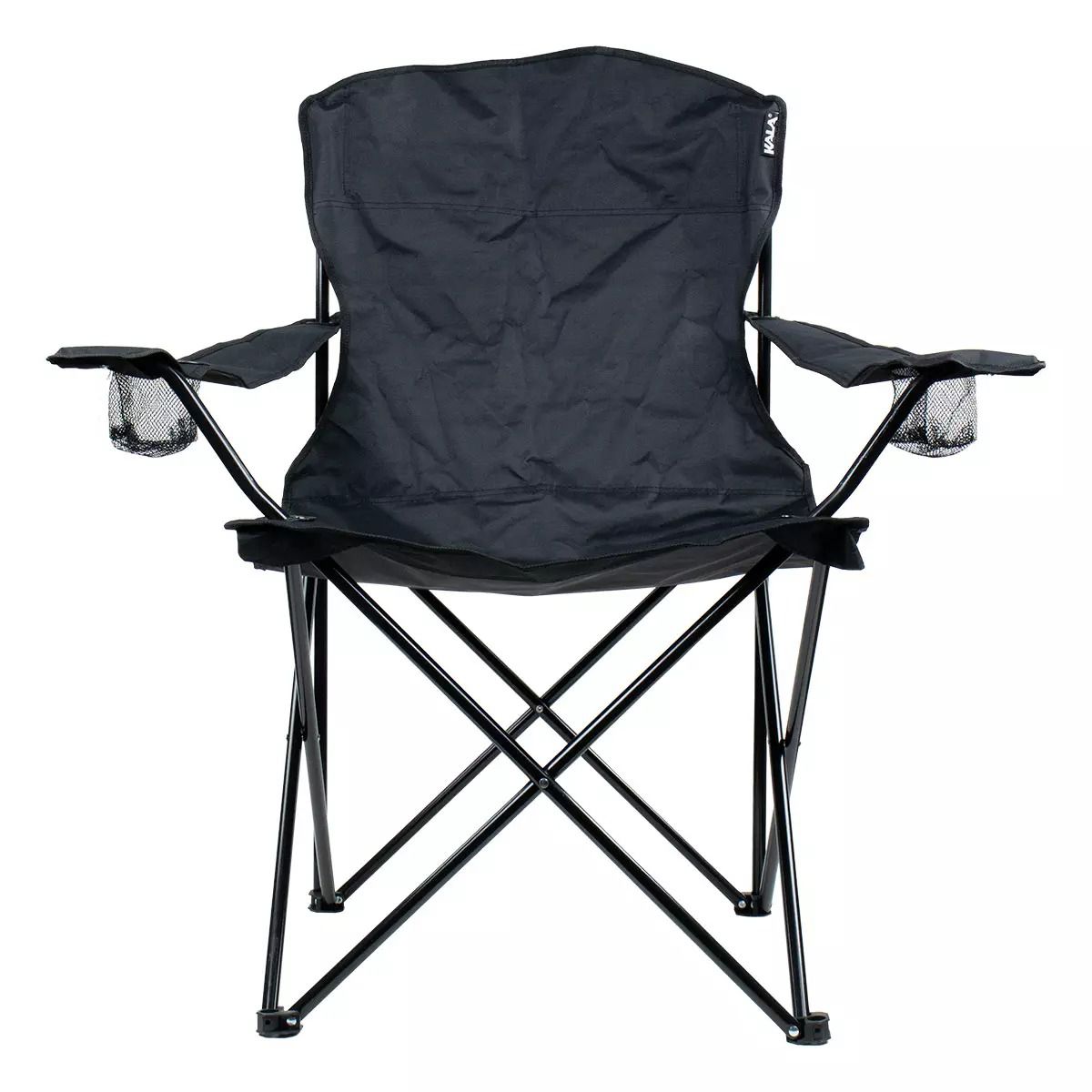 Cadeira Dobrável para Camping ou Praia Comfort Plus Preta Kala - Loja ...