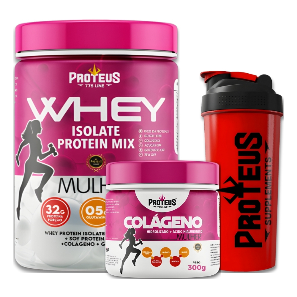 Whey Protein Isolate Protein Mix Linha Mulher 32g de Proteína por