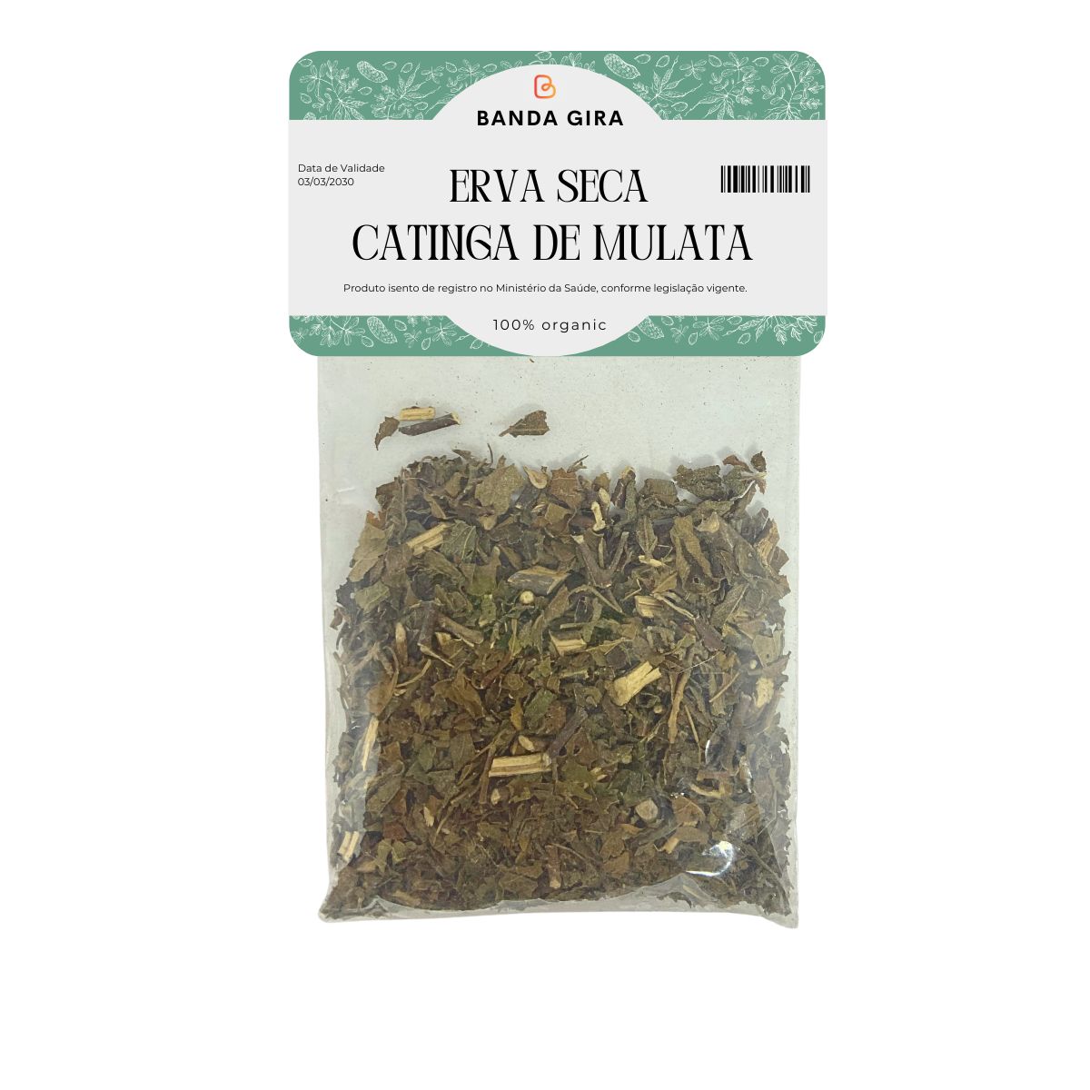 Erva Seca Catinga De Mulata Prote o E Limpeza Energ tica Banda 