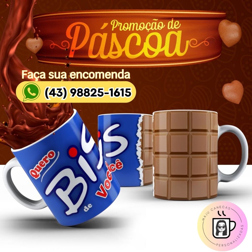 Caneca Branca Personalizada De Porcelana Tema P Scoa Maju Canecas