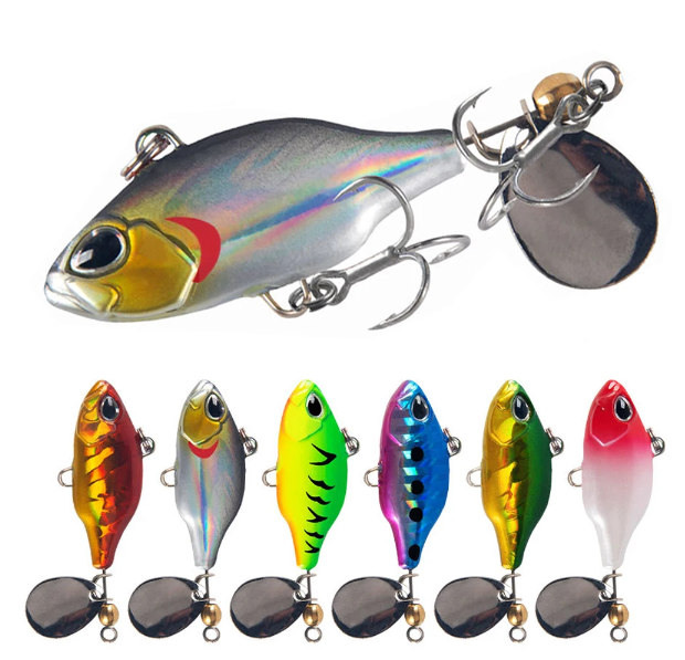 Compra online de 10pcs pesca spinner iscas conjunto spinnerbait sortidas  metal iscas spinner iscas