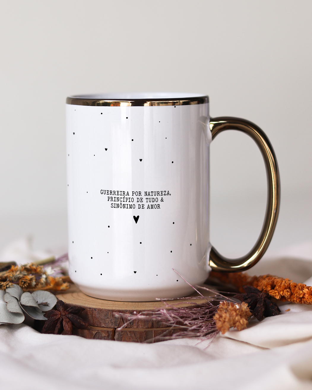 Caneca jumbo alça cromada personalizada mãe e avó - Aqui Tem