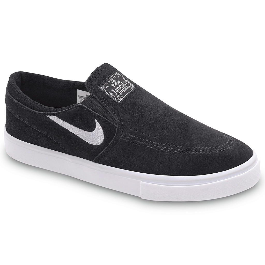 Tenis Nike Sb Zoom Stefan Janoski Slip on Preto Branco