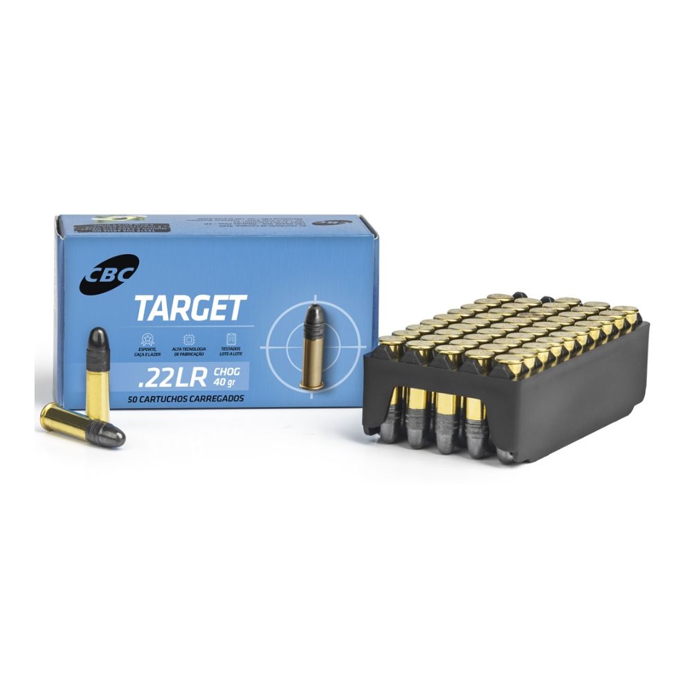 Target 2682 Municao CBC .22LR Target CHOG 40gr - un (Cx x50) - Usina da Pesca