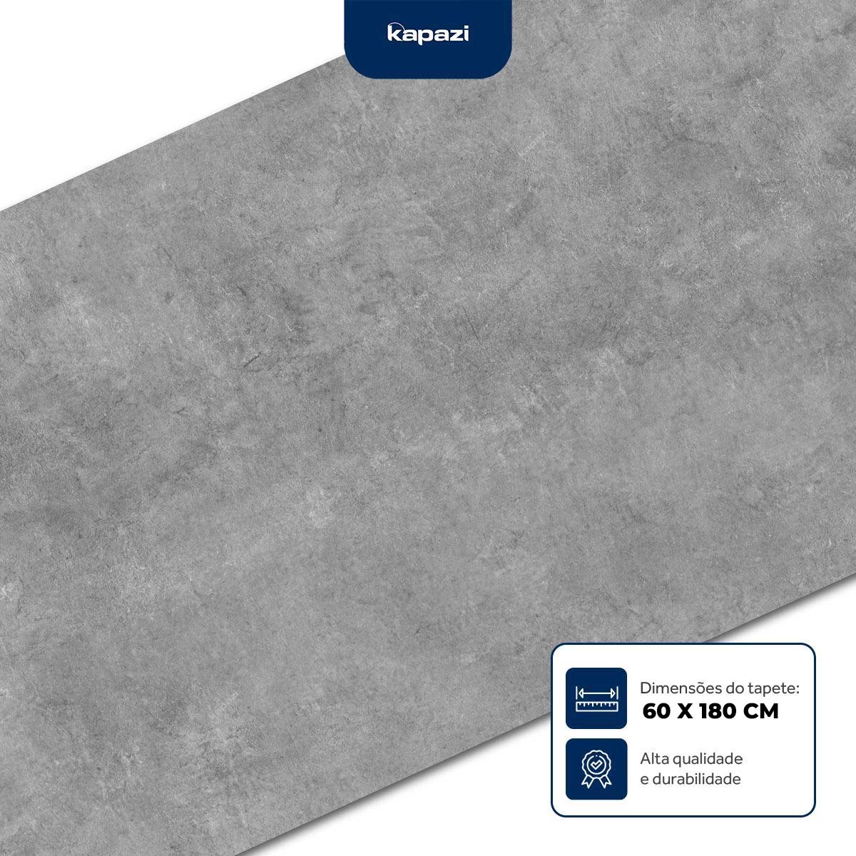 Passadeira Antiderrapante Flex Cimento 0,60X1,80M Kapazi - Casa