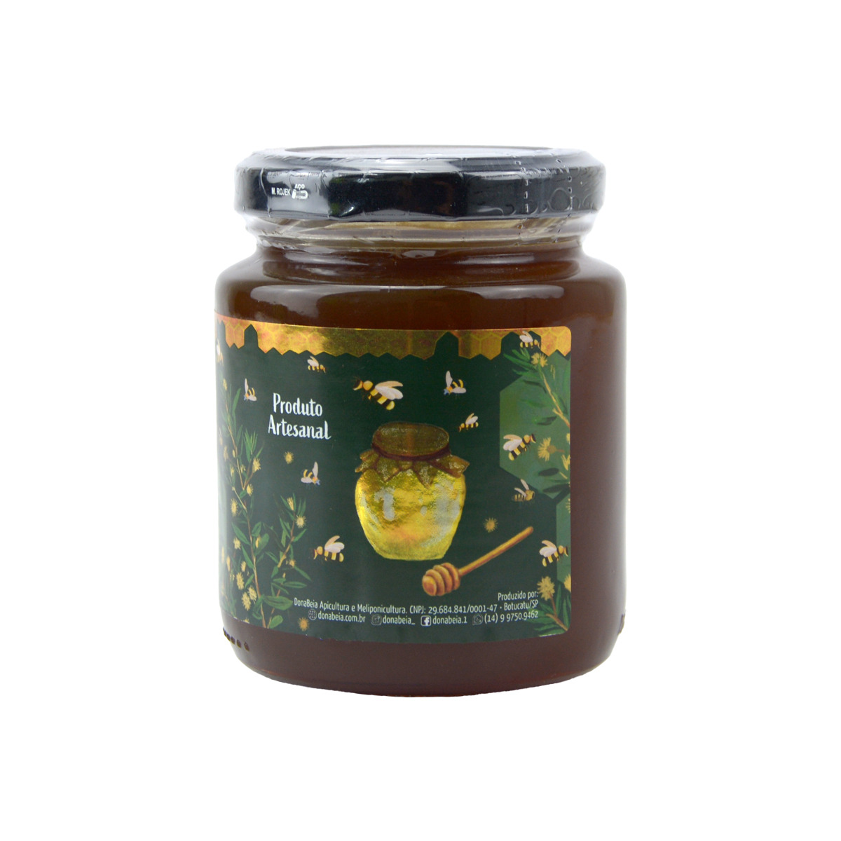 Mel com Própolis 300g | Mel Puro + Própolis Dona Beia - donabeia