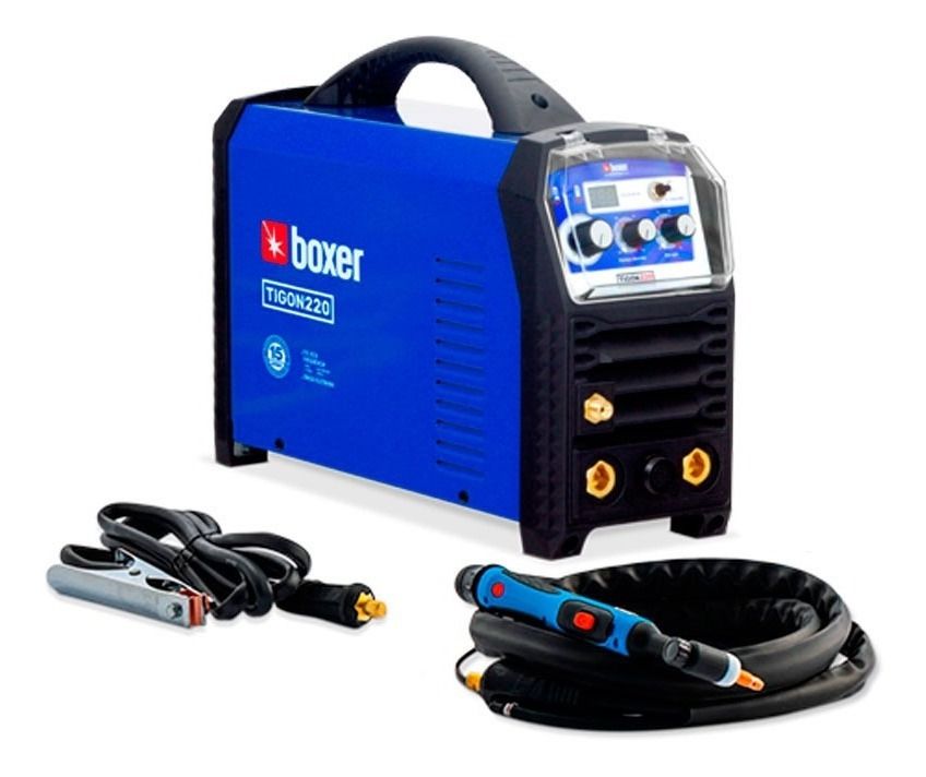 Máquina De Solda Inverter Boxer Tigon 220 Azul 220v - Pro Tech Ferramentas