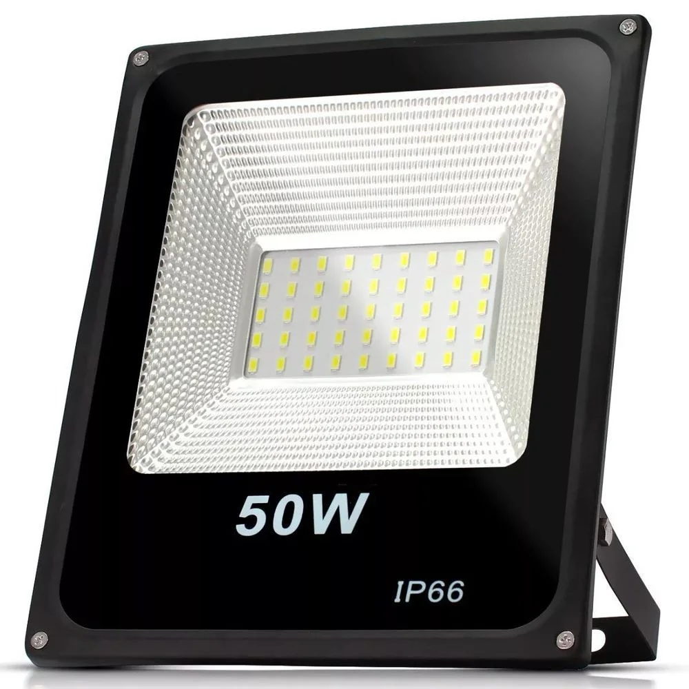 Refletor LED 50W preto SMD IP66 bivolt. - Rotovac - Especialista em  Iluminação Led Comercial, Industrial e Publica