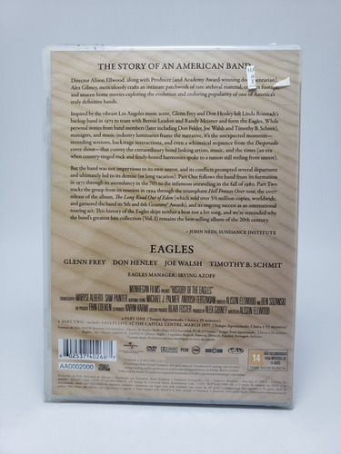 Dvd Eagles - History Of The - Baú Musical