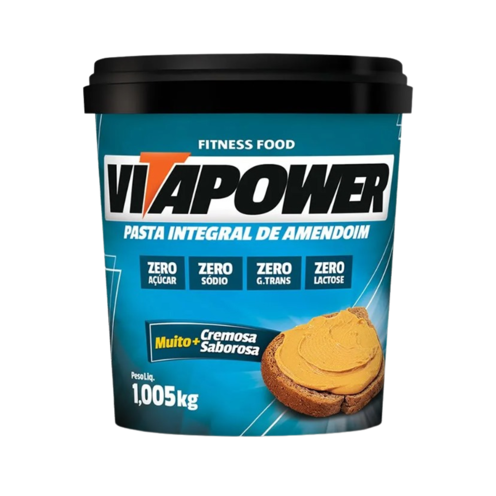 Pasta de amendoim integral press cream 1,05kg vitapower