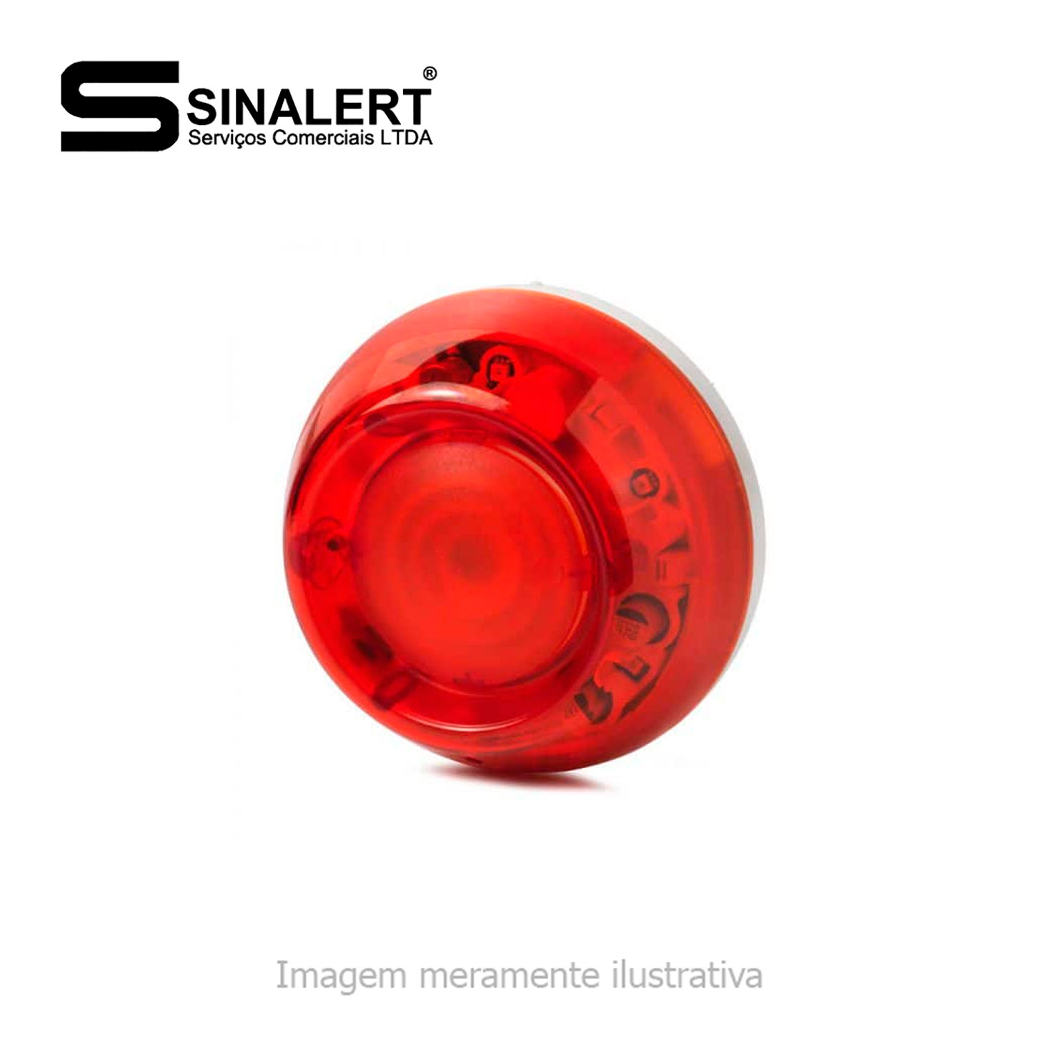 Sirene Audiovisual Endereçável Siemens FDS229-R - Sinalert