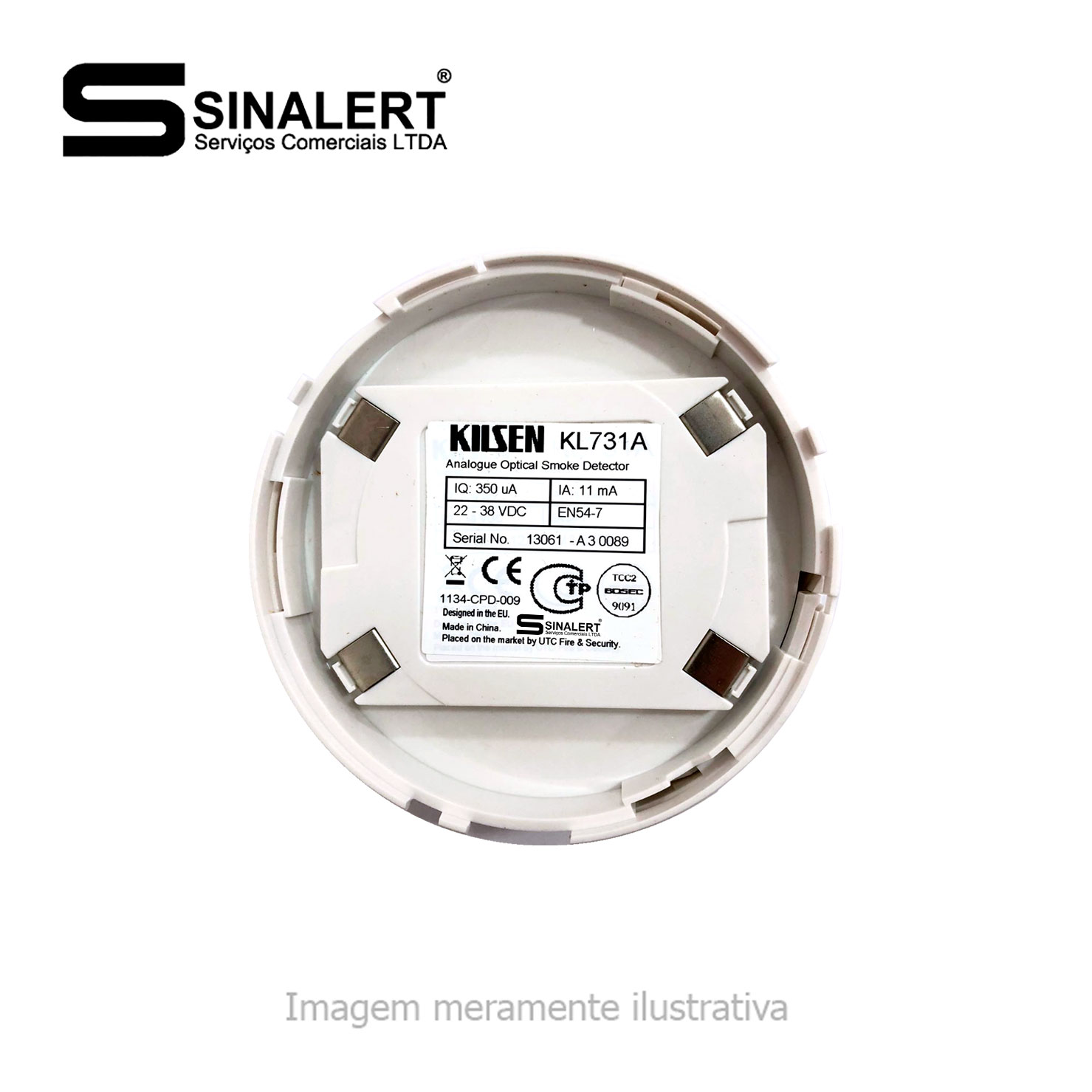 Detector Fumaça Analógico Endereçável Kilsen – KL731A - Sinalert