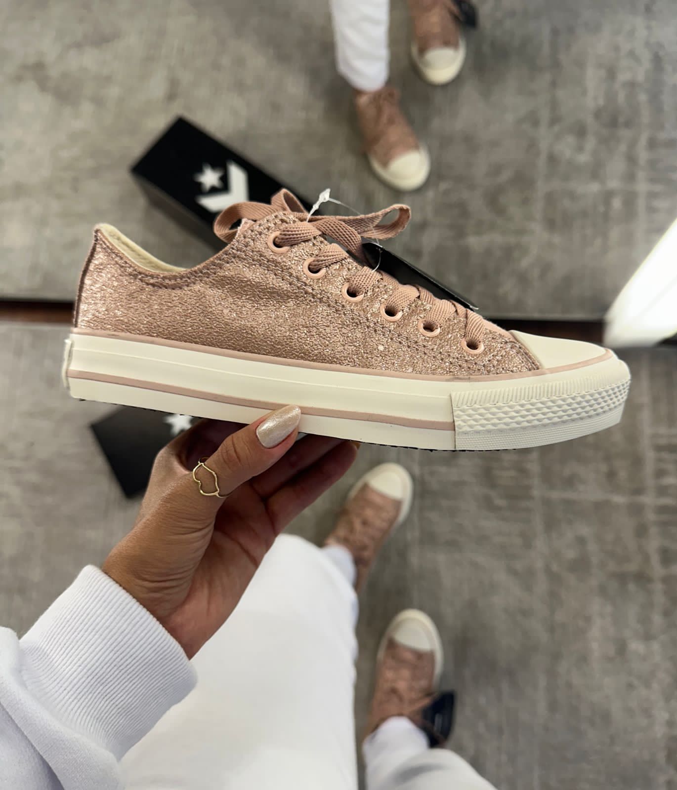 Tenis All Star Chuck Taylor Brilho Shine Rose Em Oferta Mi Passos