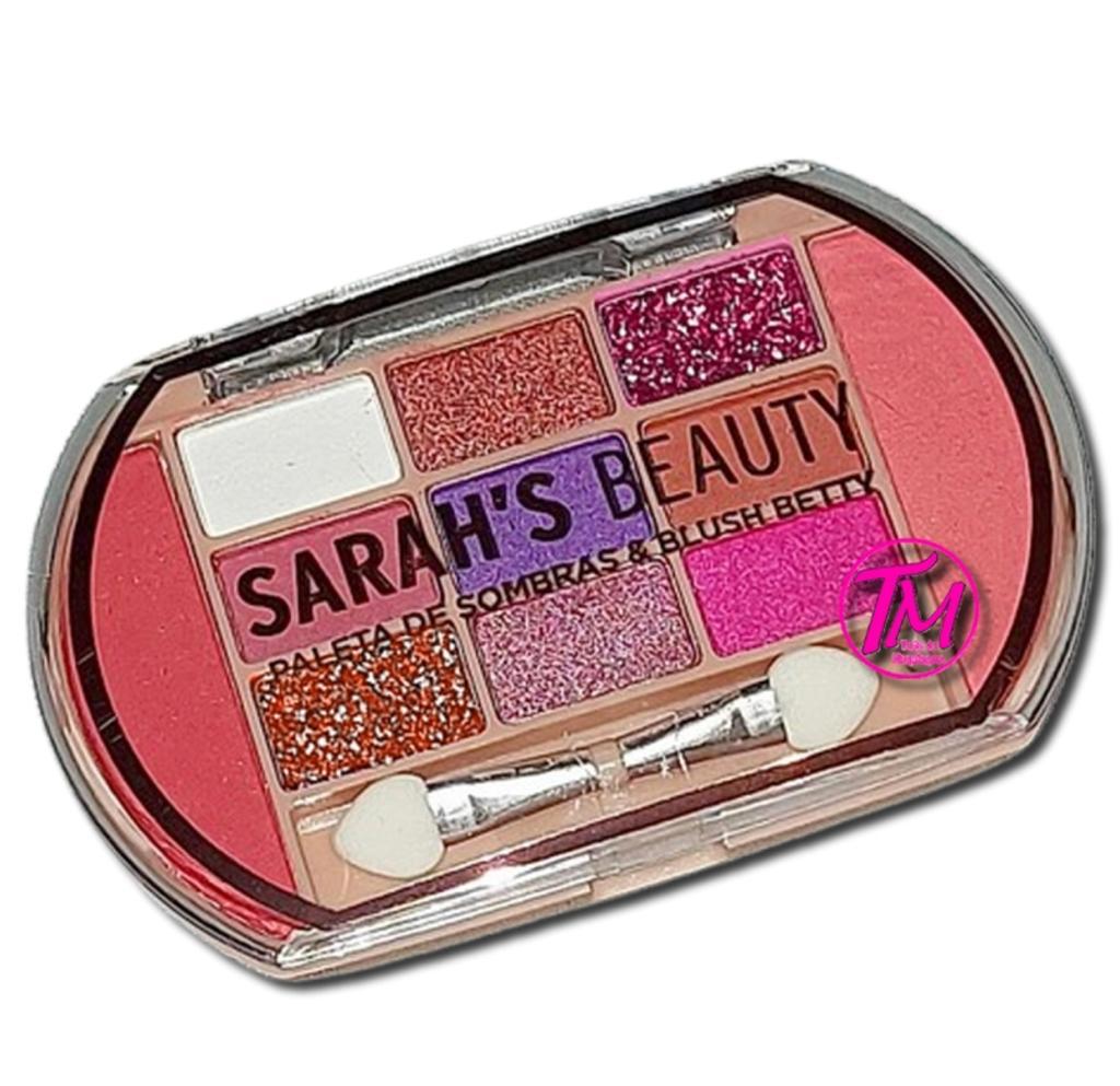 Paleta de Sombras e Blush Betty – Sarah's Beauty Modelo C - Maria MakeUp &  Skin Care