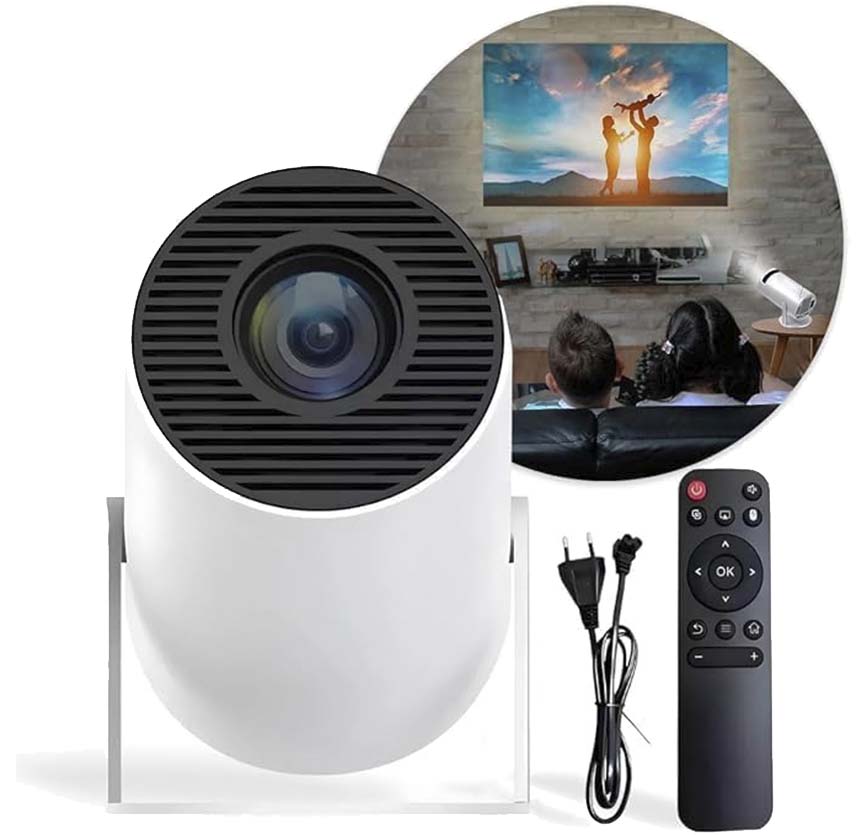 Mini Projetor Android 11 Smart Hy300 4k Portátil Tv Celular - Digimer