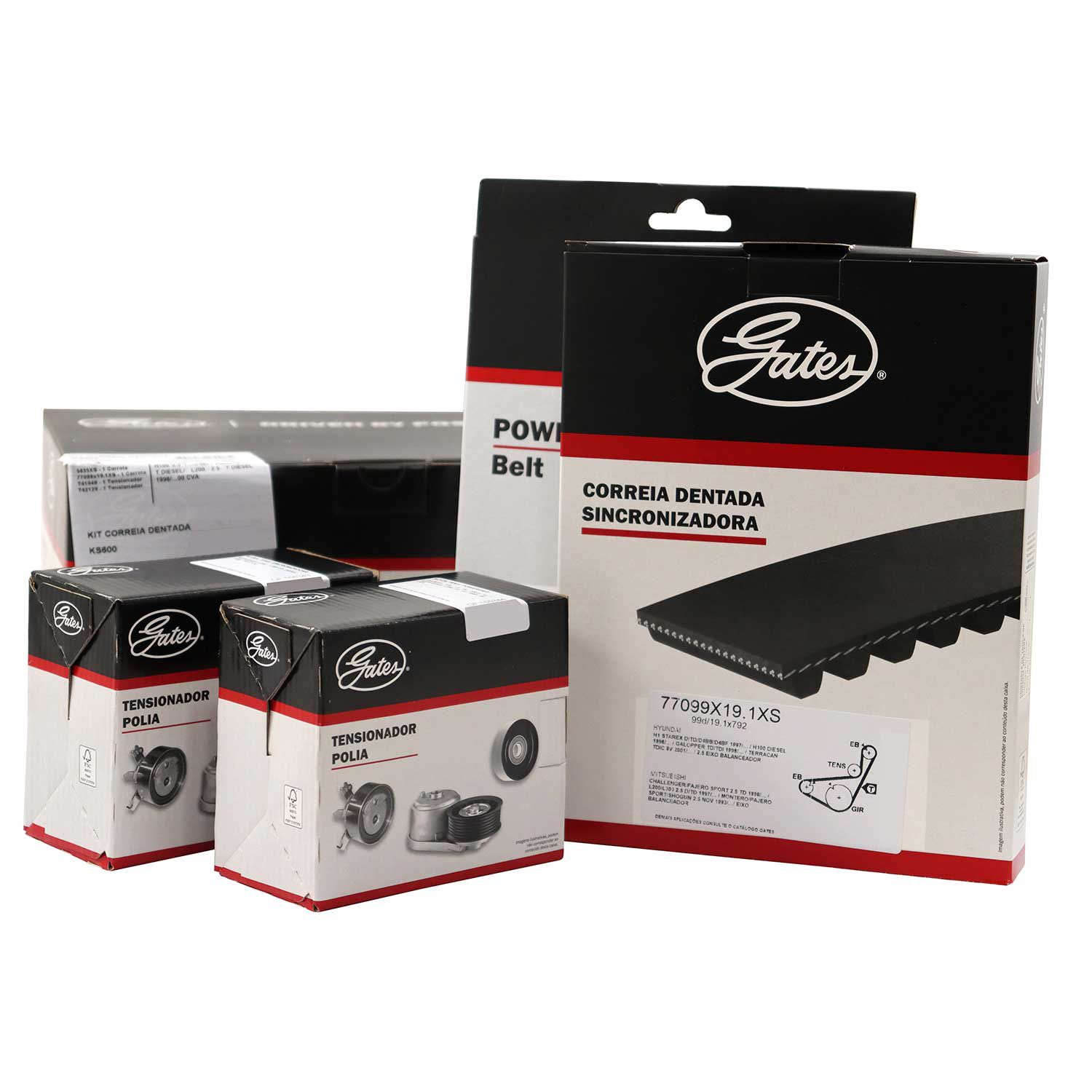 Kit Correia Dentada Gates KS600 Hyundai HR, Kia Bongo - Cód.4555 ...