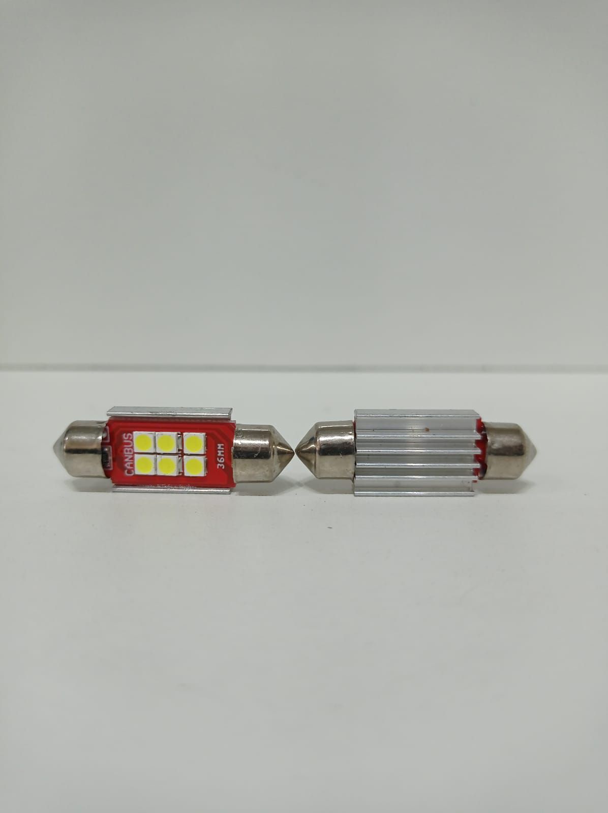 VS 36mm 6 SMD LED Torpedo Bulbs – Xenon White 6000K For Interior & License Plate (Pack Of 2)