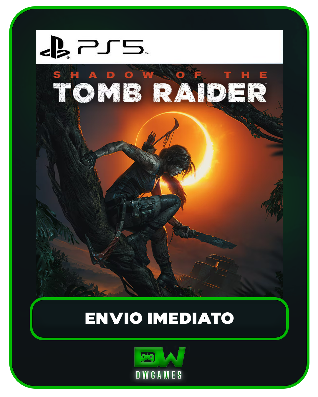 Shadow Of The Tomb Raider - PS5 - Edição Padrão - Mídia Digital - DW Games