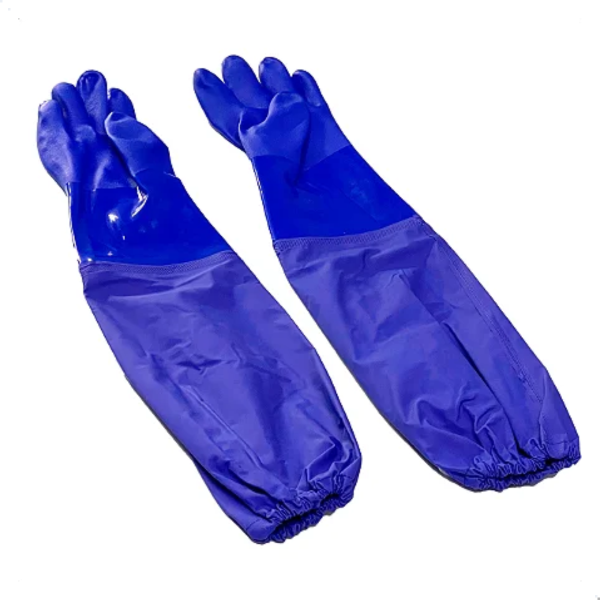 Luva Super Pvc 66cm Azul S085 Tamanho Único Super Safety Ca 36581