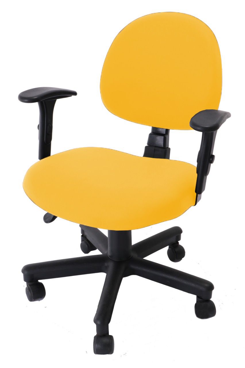 Capa De Cadeira Giratória de Escritório 1 Peça Amarela - Home Fernandes