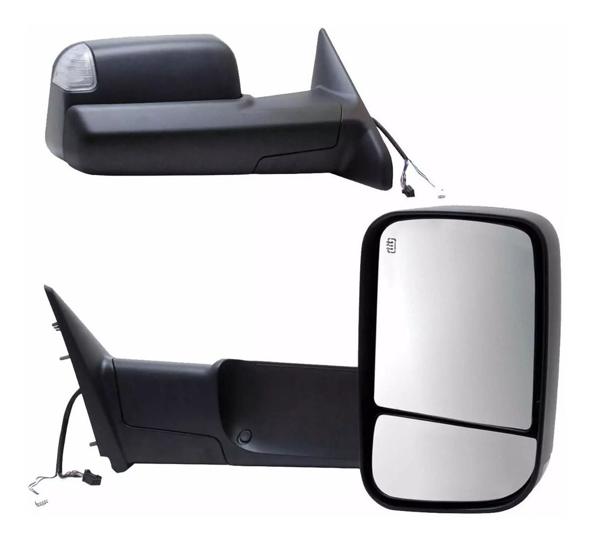 Retrovisor Dodge RAM 2500 Americano Reboque Preto 2006-2009 - 4x4import ...