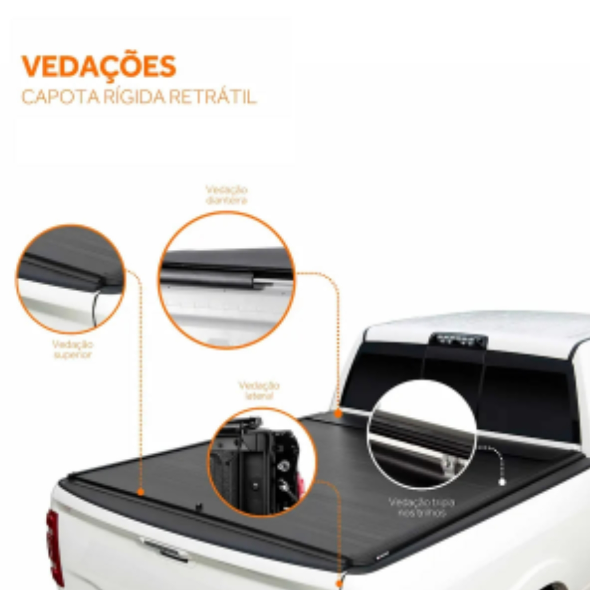 Capota Elétrica Rígida Retrátil Keko Amarok 2011 a 2025 - 4x4import -  Acessórios para Pickups