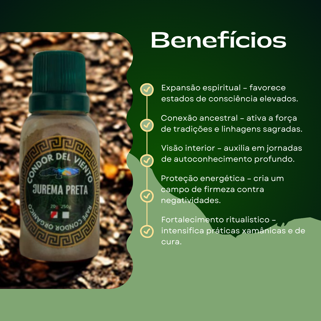 Rapé Jurema Preta 20g - Loja Condor Del Viento