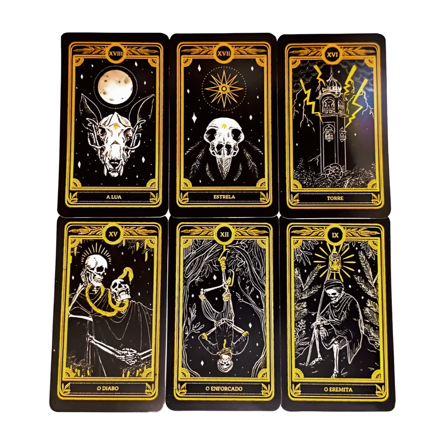 Tarô Negro Arcanos Maiores – 22 Cartas com Manual - Loja Condor