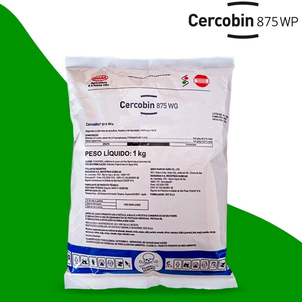 Fungicida Cercobin 875 WG 1 kg IHARA roundup original bayer