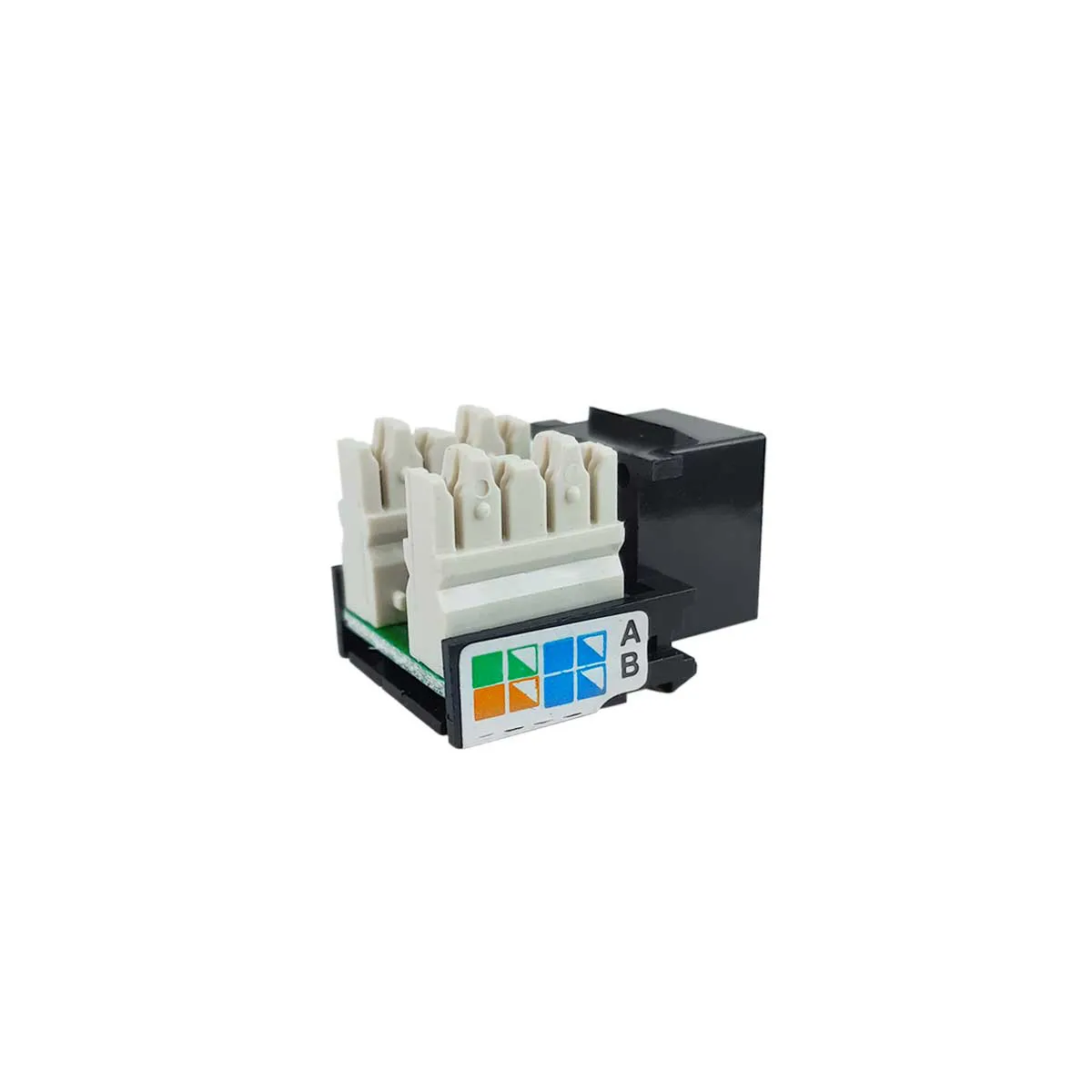 Conector RJ45 CAT5e Preto Keystone Key-Etherlink - QTMOV 99040.01 - Ipê ...