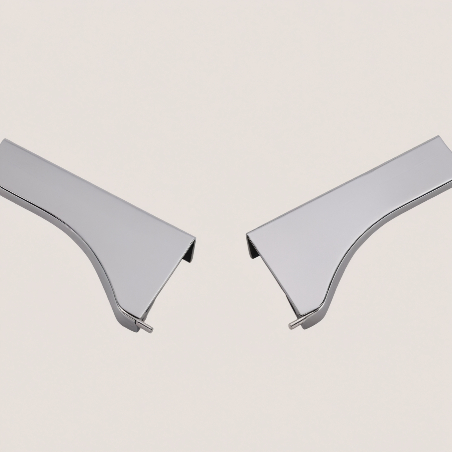 Ponteira 183 S7020 Cromo Acetinado Rometal para Perfil Puxador RM
