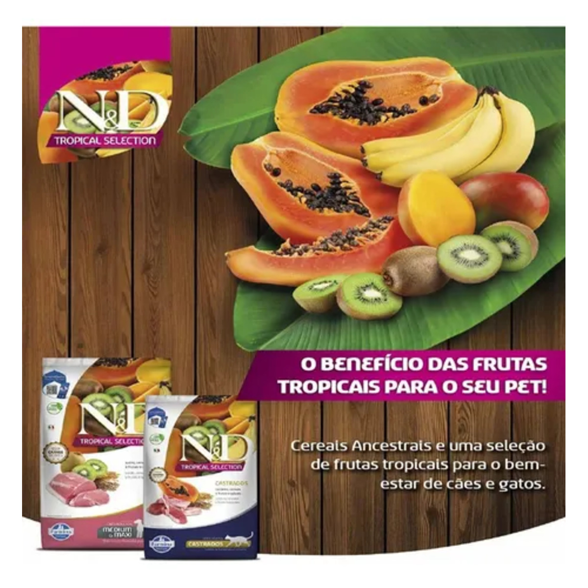 ND Tropical Selection Gatos Castrados Frango 7kg - Lika Magazine