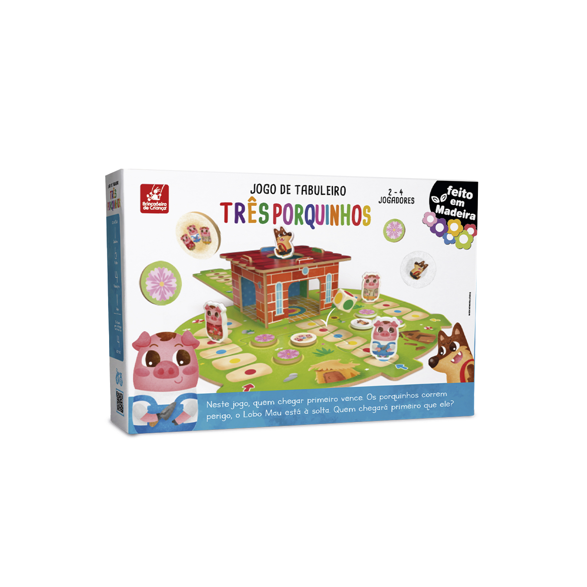 Jogo De Tabuleiro Três Porquinhos Brincadeira de Criança - Produtos ...