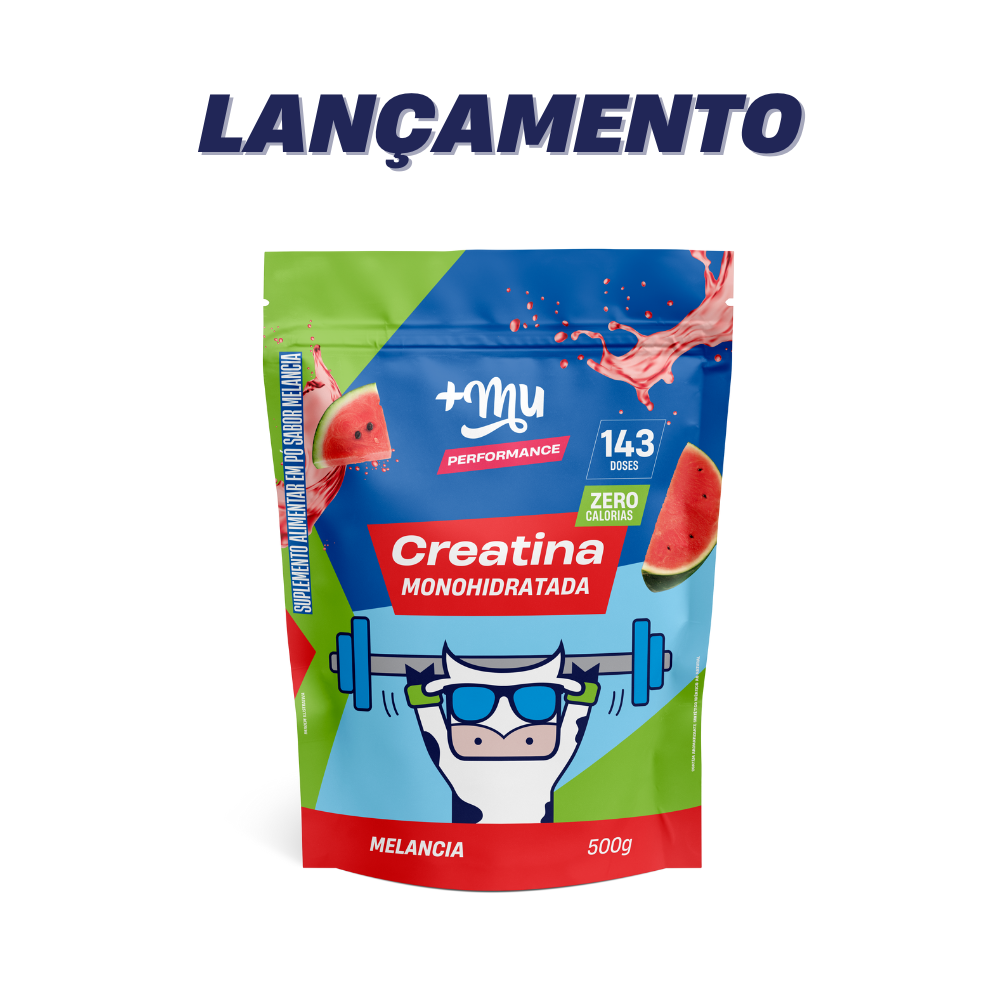 Creatina +Mu Performance - Melancia - 500g - Mais Mu | Alimentos e bebidas  saudáveis