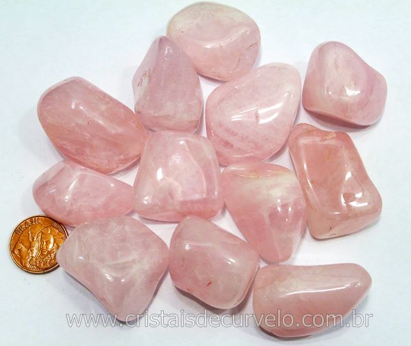 5 kg Quartzo Rosa Rolado Pedra Natural G 30 a 45mm Classe B ...