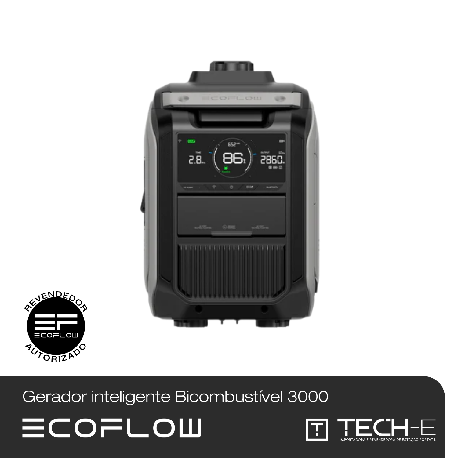Gerador inteligente Bicombustível 3000 da EcoFlow - EcoFlow | Tech