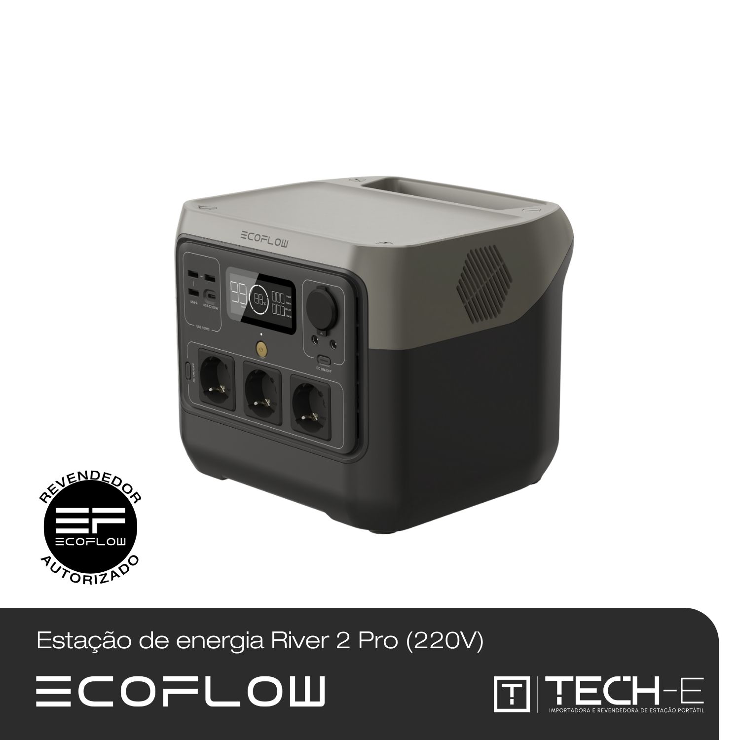 ECOFLOW  2プロ　 2 Pro Kit Estação De Energia Portátil - River 2 Pro + Painel 45W